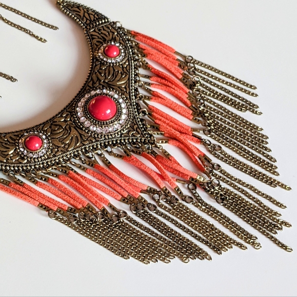 Anthropologie Antique Waterfall Statement Jewelry Set for Women and Girls - Picture 9 of 12